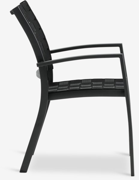 Chaise empilable JEKSEN noir