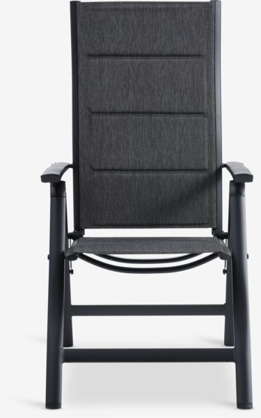 VATTRUP L206/321 table black + 4 MYSEN chair grey