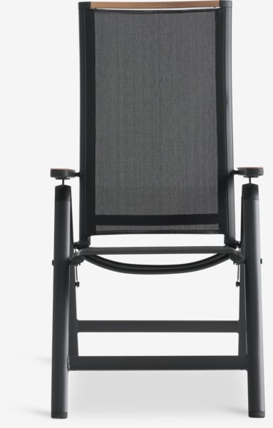 Chaise inclinable BREDSTEN noir