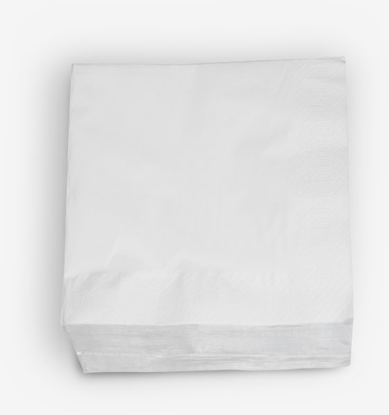 Paper napkins MOLTE white 40x40 pack of 100