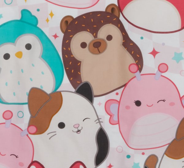 Påslakanset SQUISHMALLOWS 150x210 rosa