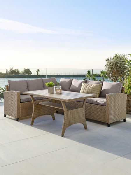 Loungeset ULLEHUSE 6 pers. naturel