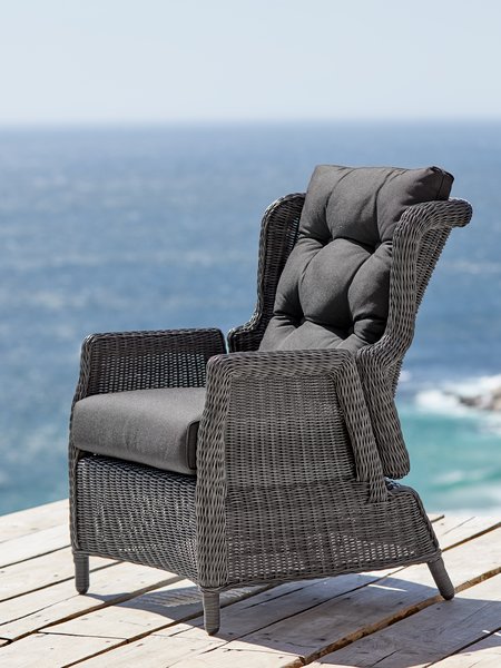 Fauteuil lounge FALKENBERG gris