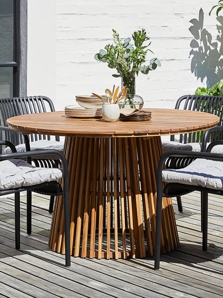 Table de jardin HOLTE Ø120 acacia