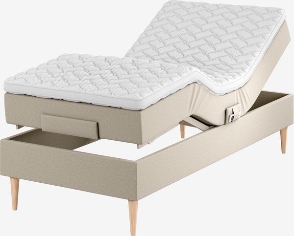 Elevationsseng 90x200cm TONDRA GE45 sand-91 DREAMZONE