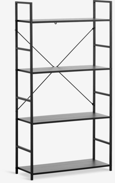 Shelving unit ASTRUP 4 shelves black