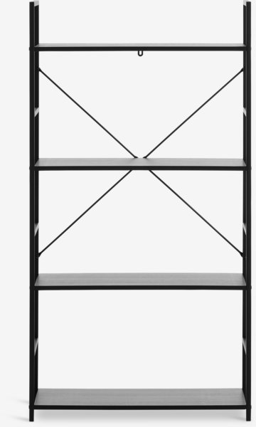 Стелаж ASTRUP 4 полиці чорний
