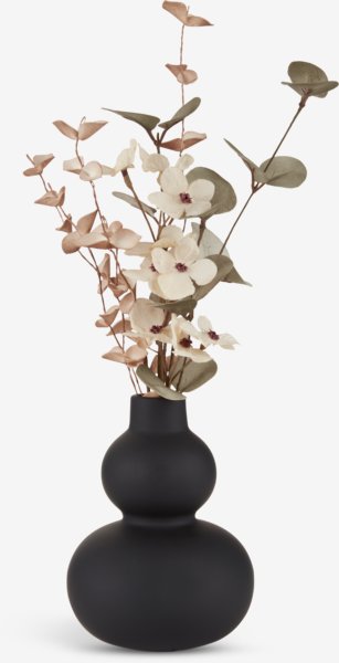Vase ROBERT D11xH15cm dark brown