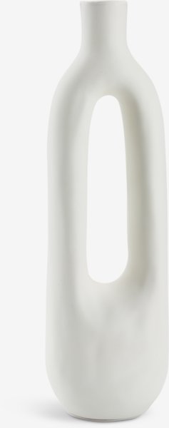 Vase INGEMAR l10xL8xH34cm blanc