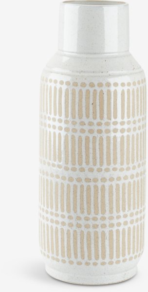 Vase GUSTAF Ø18xH47cm hvit