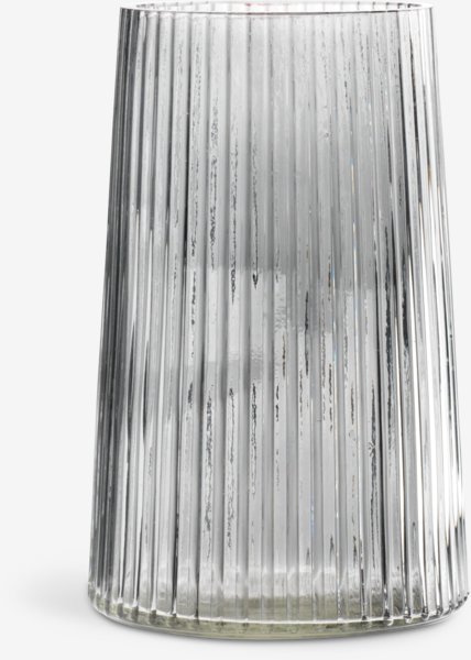 Vase ROY Ø13xH20cm grau