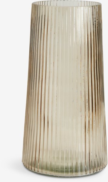 Vaso per fiiori ROY Ø16xH30 cm kaki