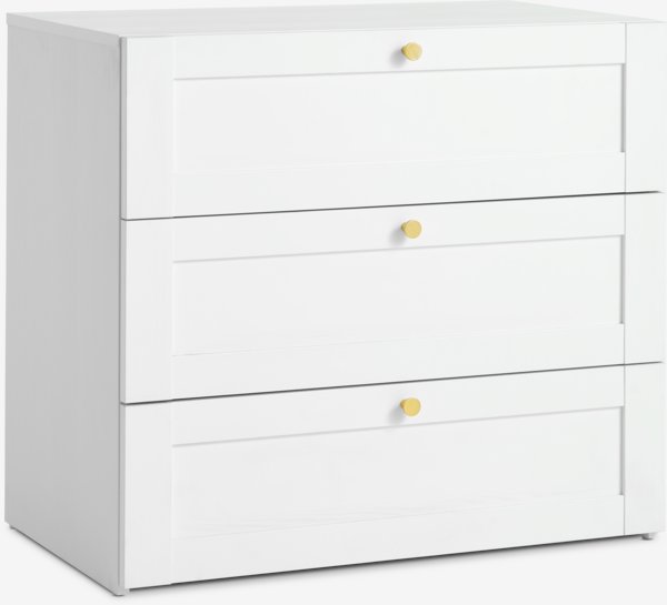 3 drawer chest FRAMLEV white