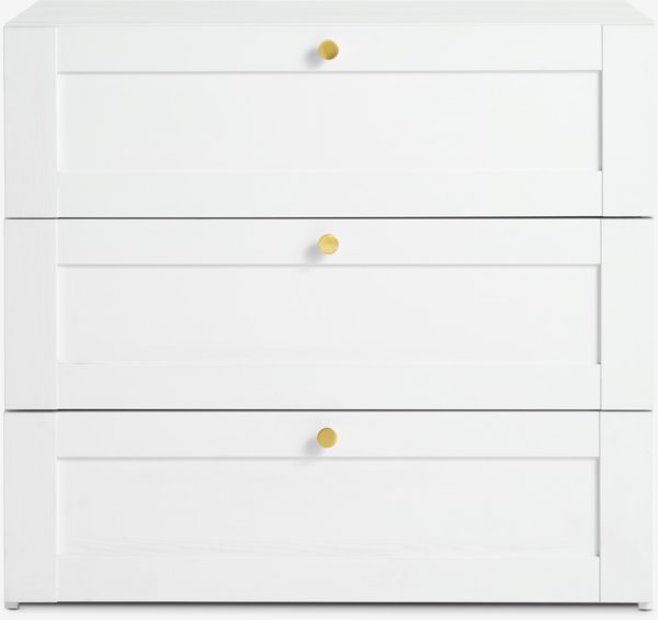 Komoda FRAMLEV 3 ladice bijela