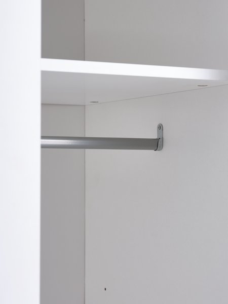 Armadio ODDER 120x201 2 ante scorrevoli con specchio bianco