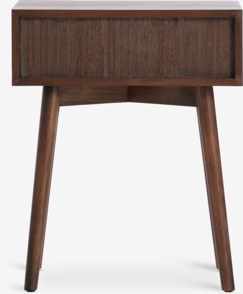 Bedside table HOKKSUND 1 drawer dark oak