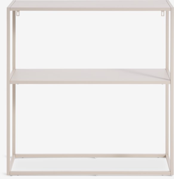 Avlastningsbord VIRUM 26x80 m/hylla beige