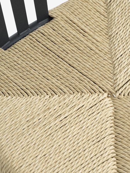Chaise JYDERUP noir/naturel