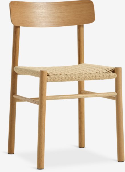 Dining chair ISLEV oak/natural