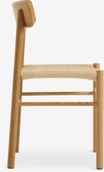 Dining chair ISLEV oak/natural