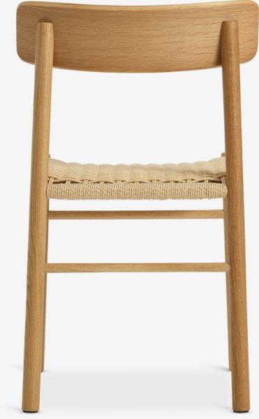 Dining chair ISLEV weave/oak