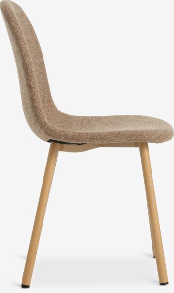 Chaise EJSTRUP sable foncé/coloris chêne