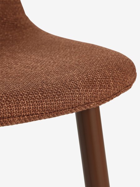 Dining chair EJSTRUP terracotta fabric