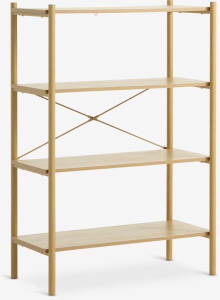 Shelving unit LINDVED 4 shelves oak colour