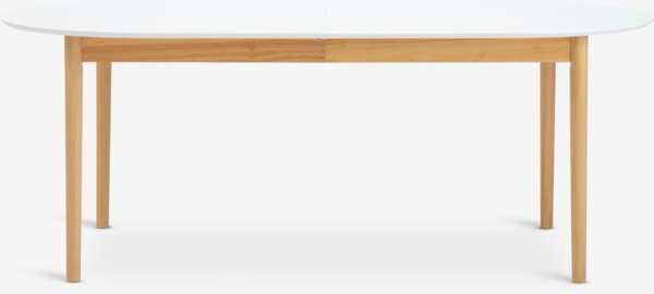 Кухненска маса MARSTRAND 100x200/280 бяло/натурал