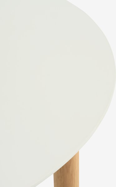 Кухненска маса MARSTRAND 100x200/280 бяло/натурал