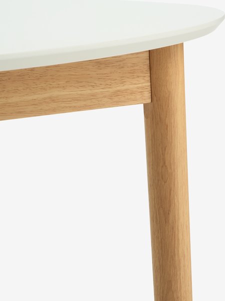 Кухненска маса MARSTRAND 100x200/280 бяло/натурал