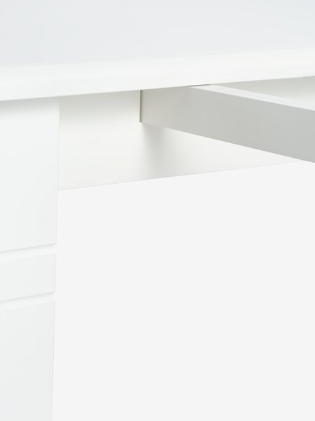 Table KIRKEBY 80x130/220 blanc