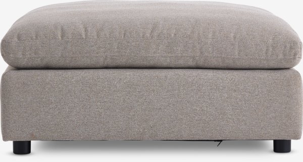 Módulo sofá LUNDBY chaise-longue/pufe tecido areia