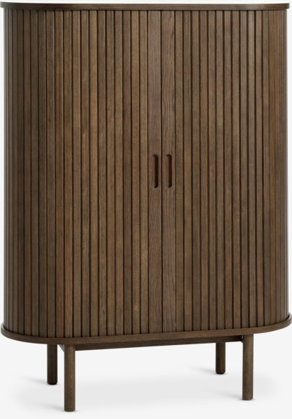 Cabinet LYNGVIG 90 cm 2 tambour doors dark oak