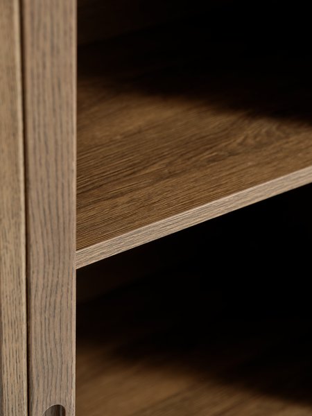 Credenza LYNGVIG 90 cm 2 ante a rullo rovere scuro