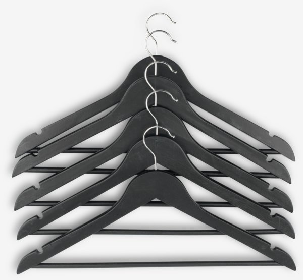 Hangers HELMUT L46cm pack of 5 black