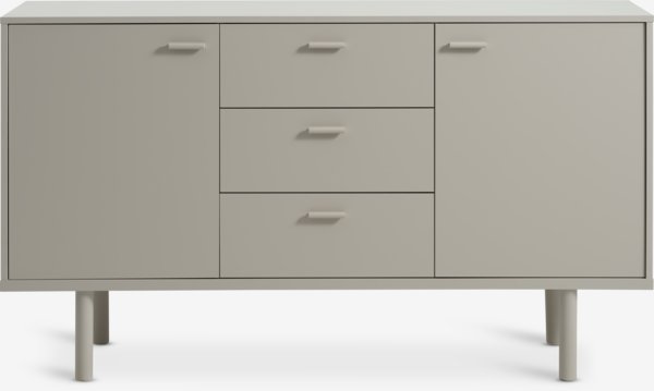 Sideboard BELLELUND 2 doors 3 drawers beige