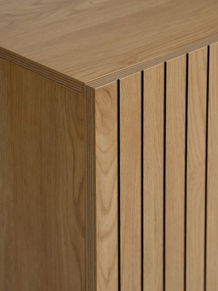 Credenza HEMDRUP 2 ante 1 cassetto color rovere