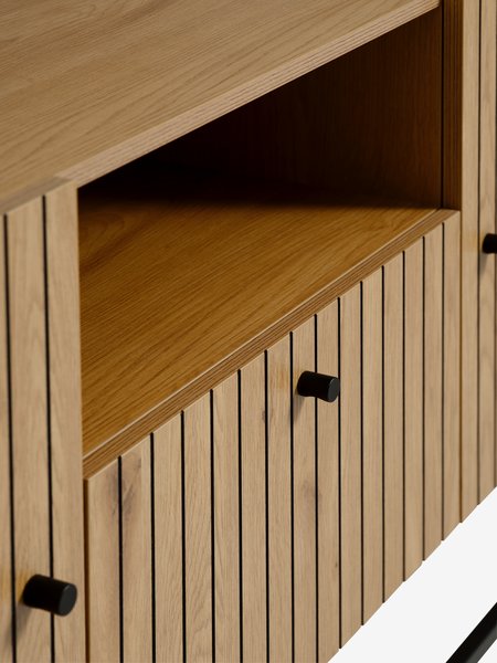 Sideboard HEMDRUP 2 doors 1 drawer oak colour