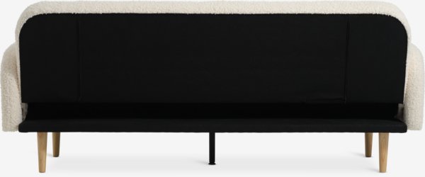 Canapea extensibilă PARADIS crem/stejar