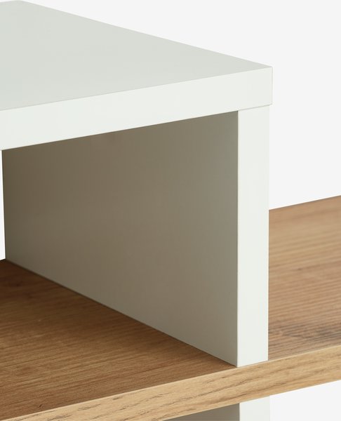 Étagère murale ALLESTED 2 tablettes blanc/coloris chêne