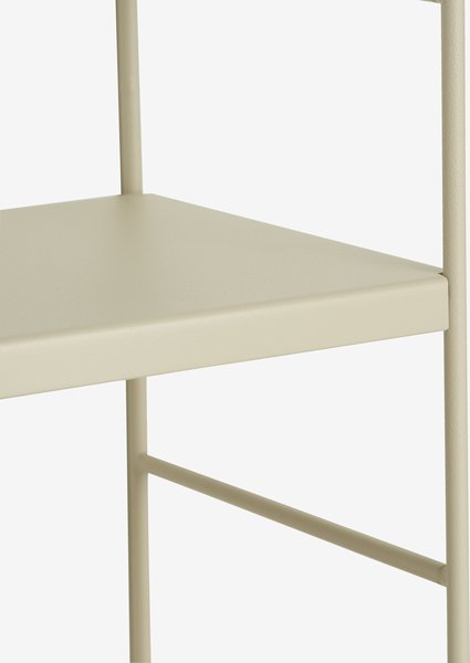 Wall shelf VANDRUP 6 adjustable shelves beige