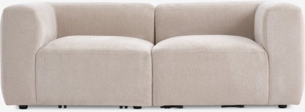 Divano componibile SKEJBY 2 posti tessuto color sabbia