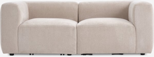 Modulsofa SKEJBY 2-pers. sandfarvet stof