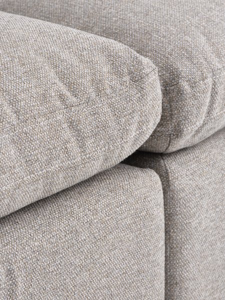 Canapé modulable LYBY 2 personnes tissu sable
