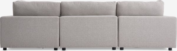 Modular sofa LUNDBY 3 seater sand fabric