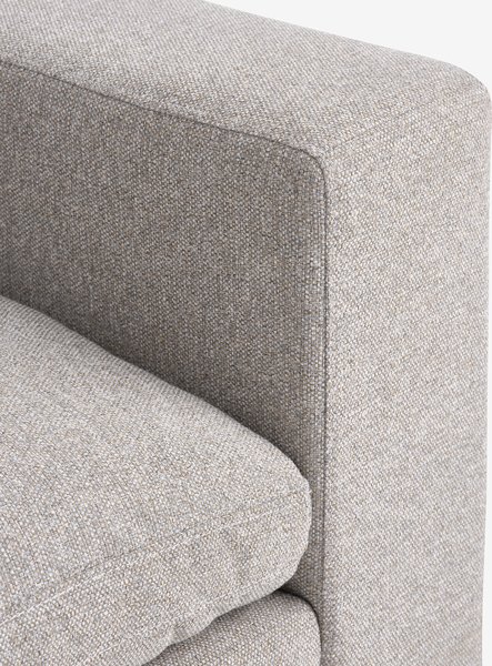 Modular sofa LUNDBY 3 seater chaise longue sand fabric
