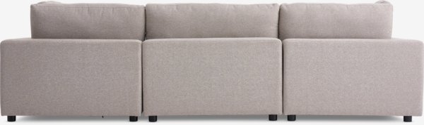 Modulaire bank LUNDBY 5pers. hoek zand stof