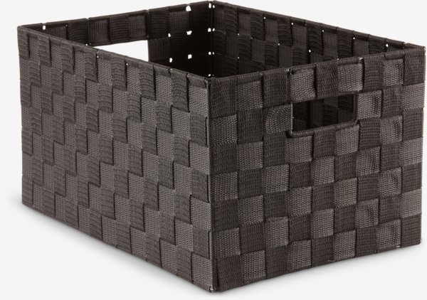 Basket ASMUS W38xL26xH20cm black