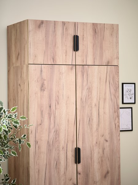 Meuble haut JENSLEV 96x40 2 portes couleur chêne